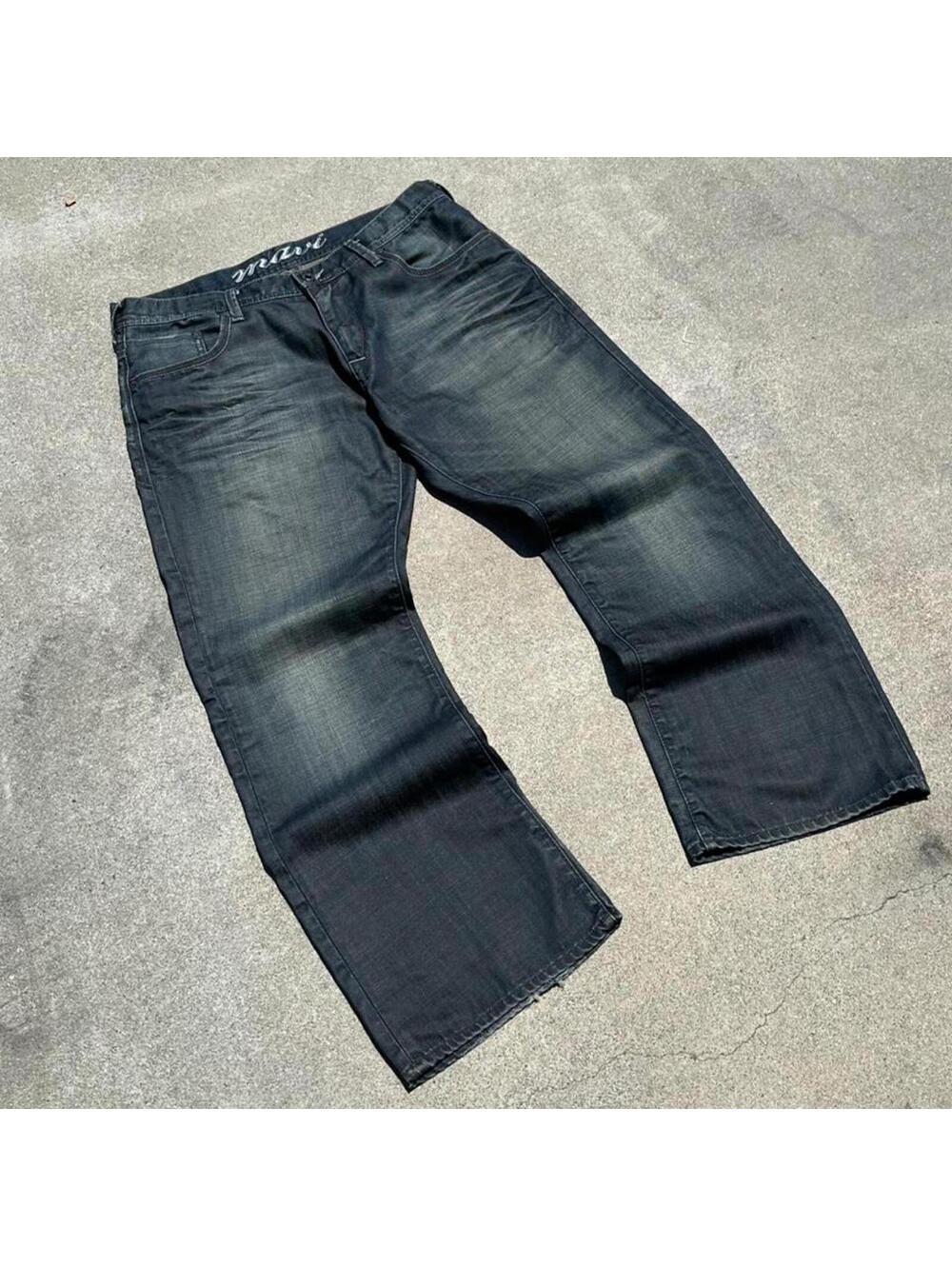 Y2K Mavi Baggy Bootcut Faded Dark Wash Jeans - 36x30